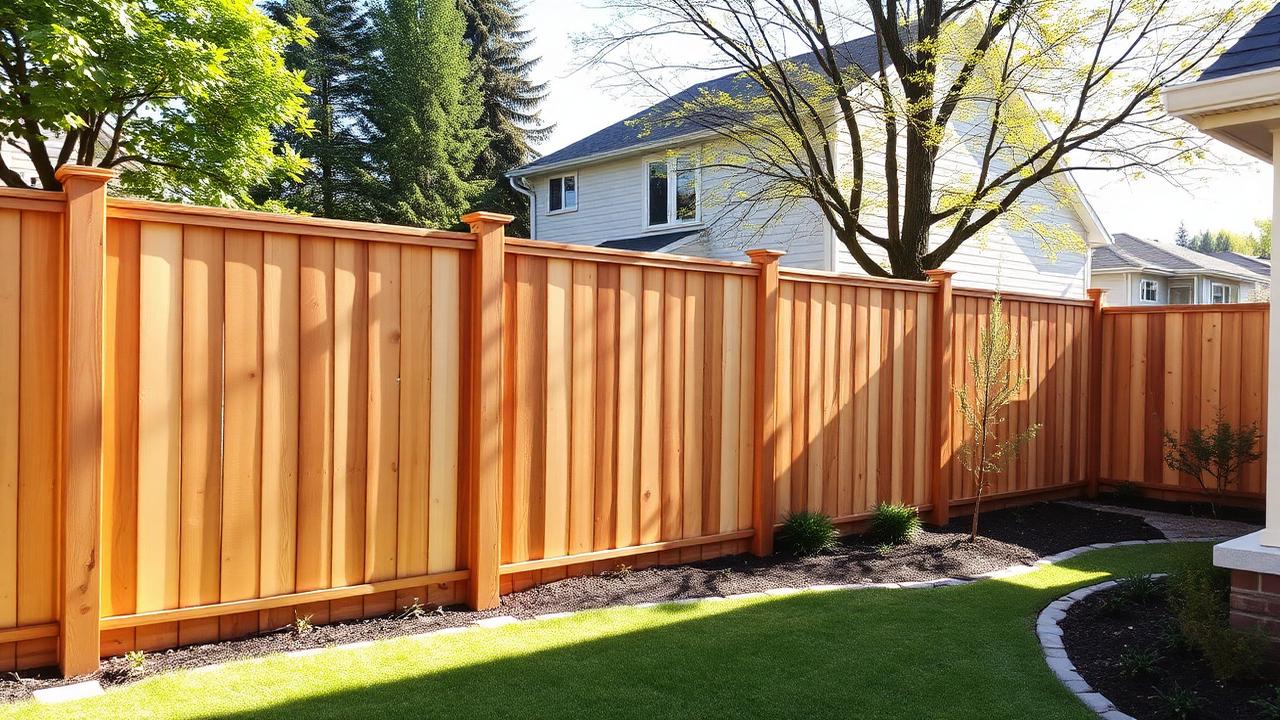 Custom wood fence installation in Toronto